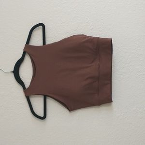 NWOT Laslulu High Neck Crop Performance Tank Size M
